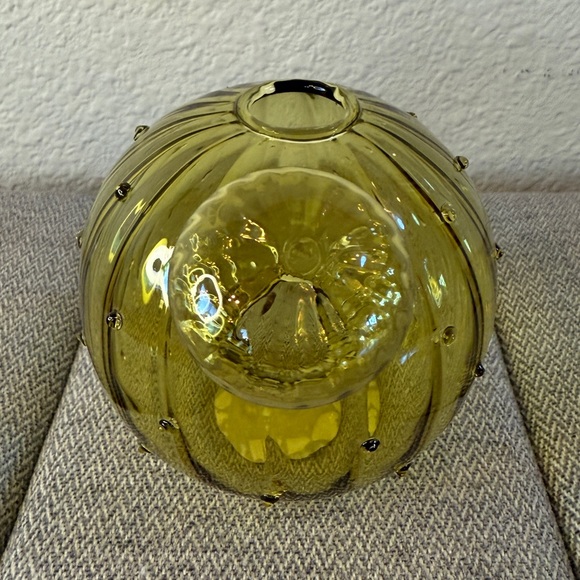 Small Round Balloon Glass Vase, Olive Green — Ashland - Picture 9 of 11